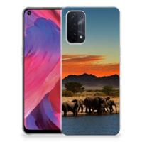 OPPO A74 5G | A54 5G | TPU Hoesje | Olifanten