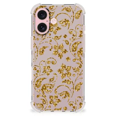 iPhone 16 Case Gouden Bloemen