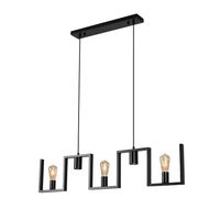 Ylumen Hanglamp Row 5 lichts L 112 cm zwart - thumbnail