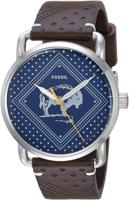 Horlogeband Fossil FS5528 Leder Bruin 22mm