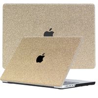 Lunso MacBook Air 13 inch (2022-2025) cover hoes - case - Glitter Goud