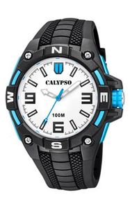 Horlogeband Calypso K5761-1 / K5761-4 / K5761-6 Silicoon Zwart 22mm