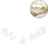 Ginger Ray letterslinger mr & mrs acryl 2 m | 10 stuks