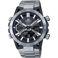 Horloge - CASIO - ECB-2000D-1AEF - 51mm - Zilver - Bluetooth - Solar - Waterdicht 10 bar