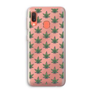 Weed: Samsung Galaxy A20e Transparant Hoesje