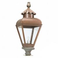 KS Verlichting Koperen lantaarnlampJan vd Heijden 100cm koperbruin - 1447