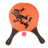 Oranje beachball set buitenspeelgoed - thumbnail