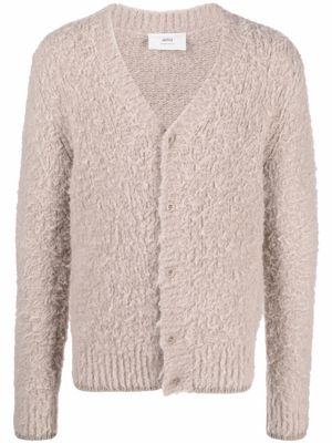 AMI Paris cardigan à col v - Tons neutres