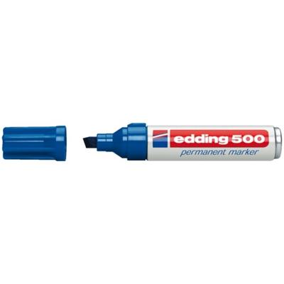 Edding 500 permanent marker 2-7mm schuin blauw