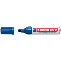 Edding 500 permanent marker 2-7mm schuin blauw Edding 500 permanent marker 2-7mm schuin blauw