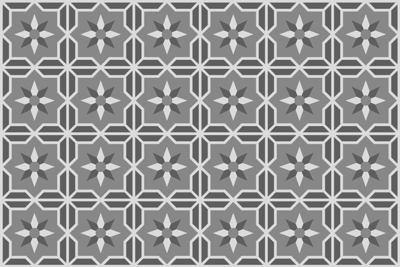 Geometrische grijze achtergrond vinyl vloerkleed keuken