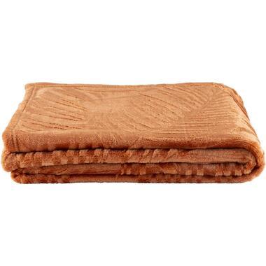 Plaid Ray - caramel - 130x170 cm - Leen Bakker