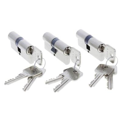 Starx Starx SKG** profielcilinder gelijksluitend (3x) vernikkeld - 60 (30/30) mm