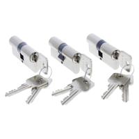 Starx Starx SKG** profielcilinder gelijksluitend (3x) vernikkeld - 60 (30/30) mm