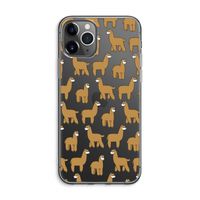 Alpacas: iPhone 11 Pro Max Transparant Hoesje