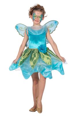 Vlinder jurkje met vleugels aqua