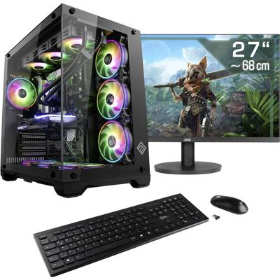 CSL Computer All-in-One PC Gaming PC M12000H 68.6 cm (27 inch) WQHD Intel® Core™ Ultra 7 265KF 32 GB RAM 2000 GB SSD Nvidia GeForce RTX 5070 Ti 16 GB GDDR7