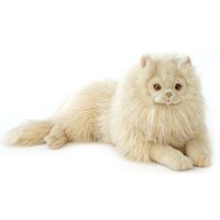 Hansa pluche perzische kat knuffel beige 70 cm - thumbnail