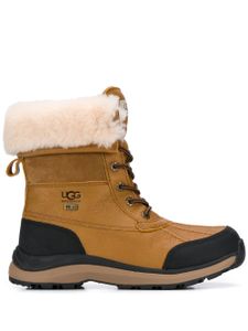 UGG bottines lacées à intérieur texturé - Marron