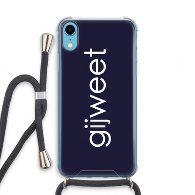 Gijweet: iPhone XR Transparant Hoesje met koord