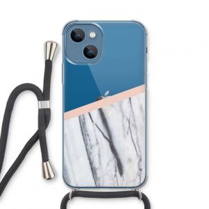 A touch of peach: iPhone 13 mini Transparant Hoesje met koord