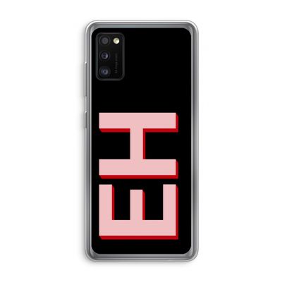 Monogram: Samsung Galaxy A41 Transparant Hoesje