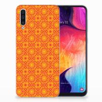 Samsung Galaxy A50 TPU bumper Batik Oranje - thumbnail