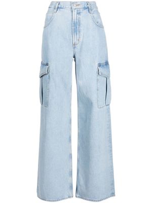 AGOLDE jean ample à effet délavé - Bleu