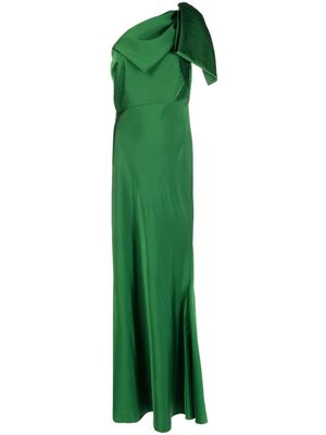Sachin & Babi robe Aubrey à design asymétrique à une épaule - Vert