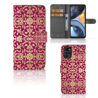 Wallet Case Motorola Moto G22 Barok Pink