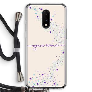 Sterren: OnePlus 7 Transparant Hoesje met koord