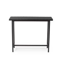 Warm Nordic Herringbone Console Table zwart - thumbnail