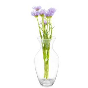 Bloemenvaas klassiek - transparant glas - D16 x H30 cm - klassiek model - boeketvaas - 5 liter