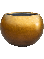 Baq Metallic Silver leaf Globe Matt Honey (met inzetbak) 60x43cm