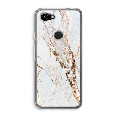 Goud marmer: Google Pixel 3a Transparant Hoesje