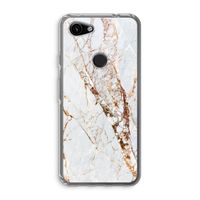 Goud marmer: Google Pixel 3a Transparant Hoesje
