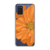 Orange Ellila flower: Samsung Galaxy A03s Transparant Hoesje