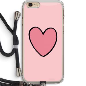 Hartje: iPhone 6 PLUS / 6S PLUS Transparant Hoesje met koord