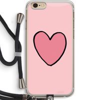 Hartje: iPhone 6 PLUS / 6S PLUS Transparant Hoesje met koord Hartje: iPhone 6 PLUS / 6S PLUS Transparant Hoesje met koord