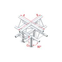 Milos Milos Pro-30 Triangle P Truss - Cross + down 5-way, apex up - 50 cm