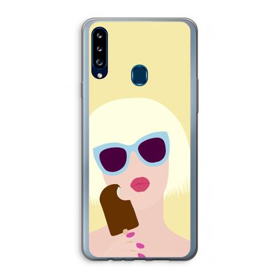 Ice cream: Samsung Galaxy A20s Transparant Hoesje