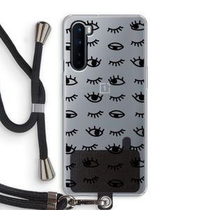 Eye pattern #2: OnePlus Nord Transparant Hoesje met koord