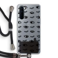 Eye pattern #2: OnePlus Nord Transparant Hoesje met koord
