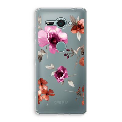 Geschilderde bloemen: Sony Xperia XZ2 Compact Transparant Hoesje