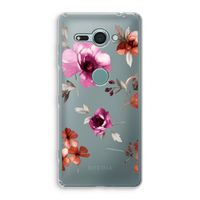 Geschilderde bloemen: Sony Xperia XZ2 Compact Transparant Hoesje