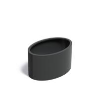 Aluminium plantenbak Ellipse zonder bodem 120x80x60cm.