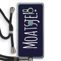 Moatsje!: Sony Xperia XZ2 Compact Transparant Hoesje met koord