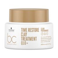 Schwarzkopf Masker BonaCure Clean Performance Time Restore Clay Treatment Q10+ 200ml | Voor Haarmasker zonder siliconen