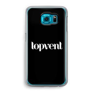 Topvent Zwart: Samsung Galaxy S6 Transparant Hoesje