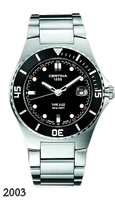 Horlogeband Certina C605007520 / X-02 / C26071814261 Roestvrij staal (RVS) Staal 15mm